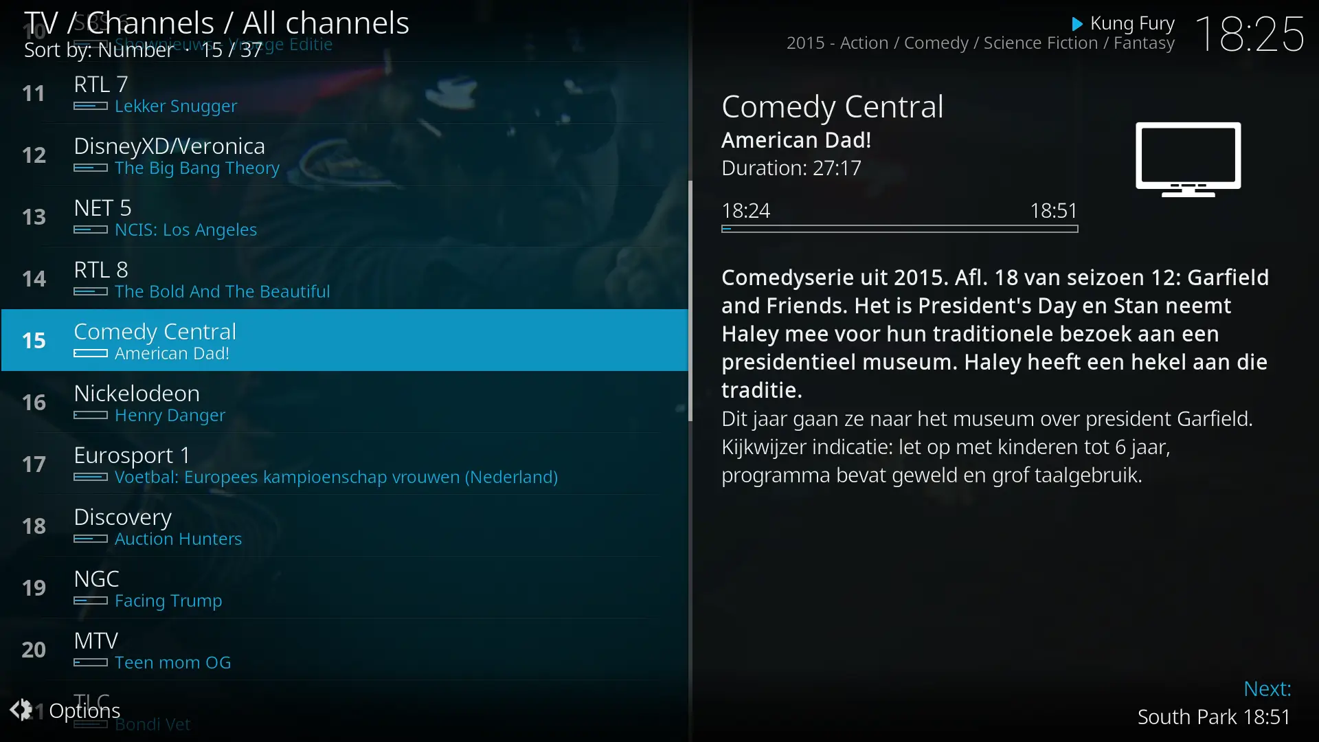 Screenshot Kodi APK