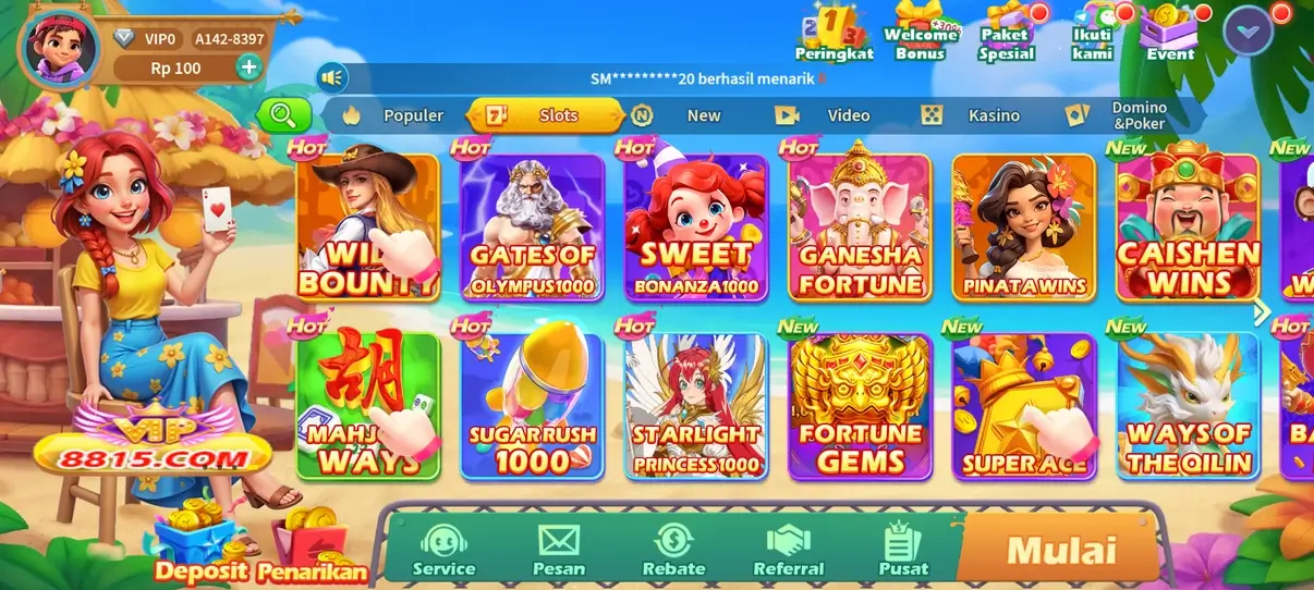 Screenshot Hoki APK v9.9 – Game Slot Sosial dengan Tema Seru