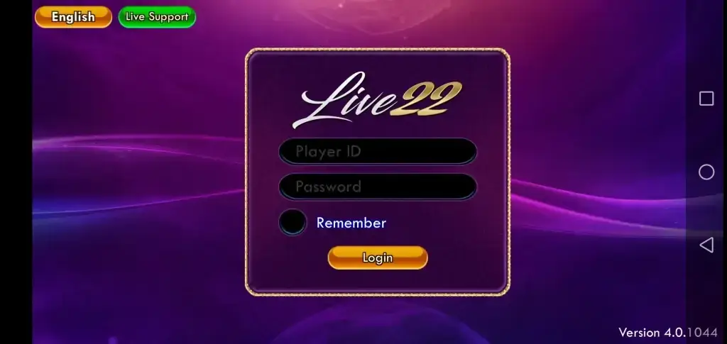 Screenshot Live22 APK v1.0.0