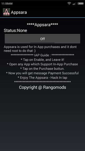 Screenshot AppSara APK v1.0