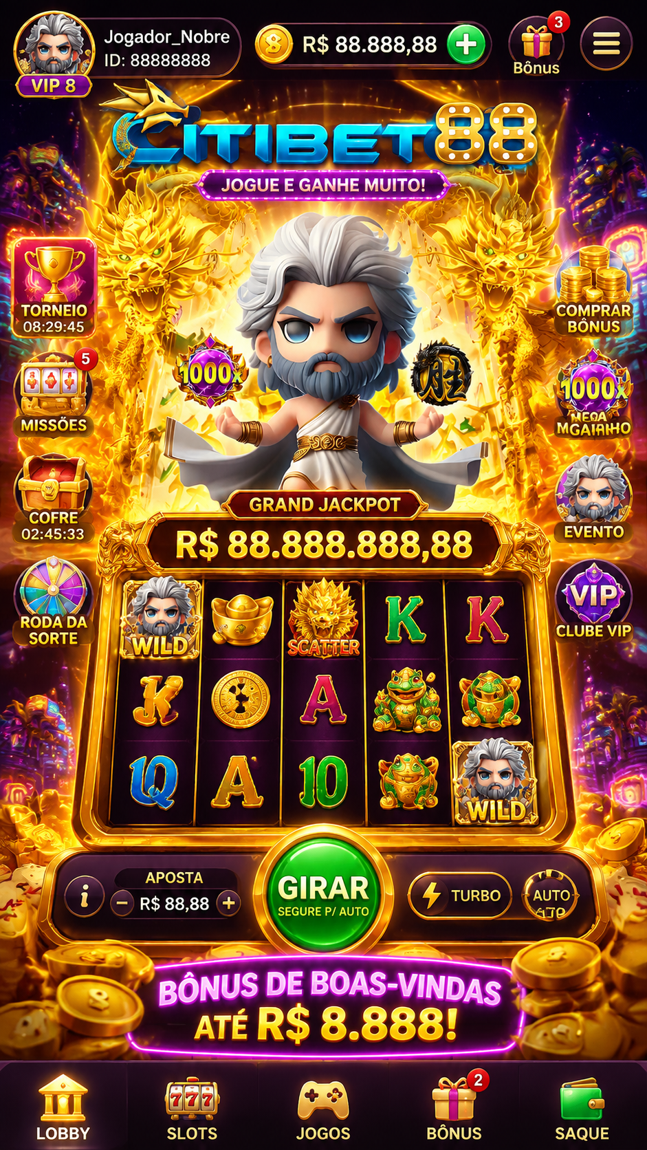Screenshot Citibet88 APK: Slot Online Seru dengan Bonus Harian