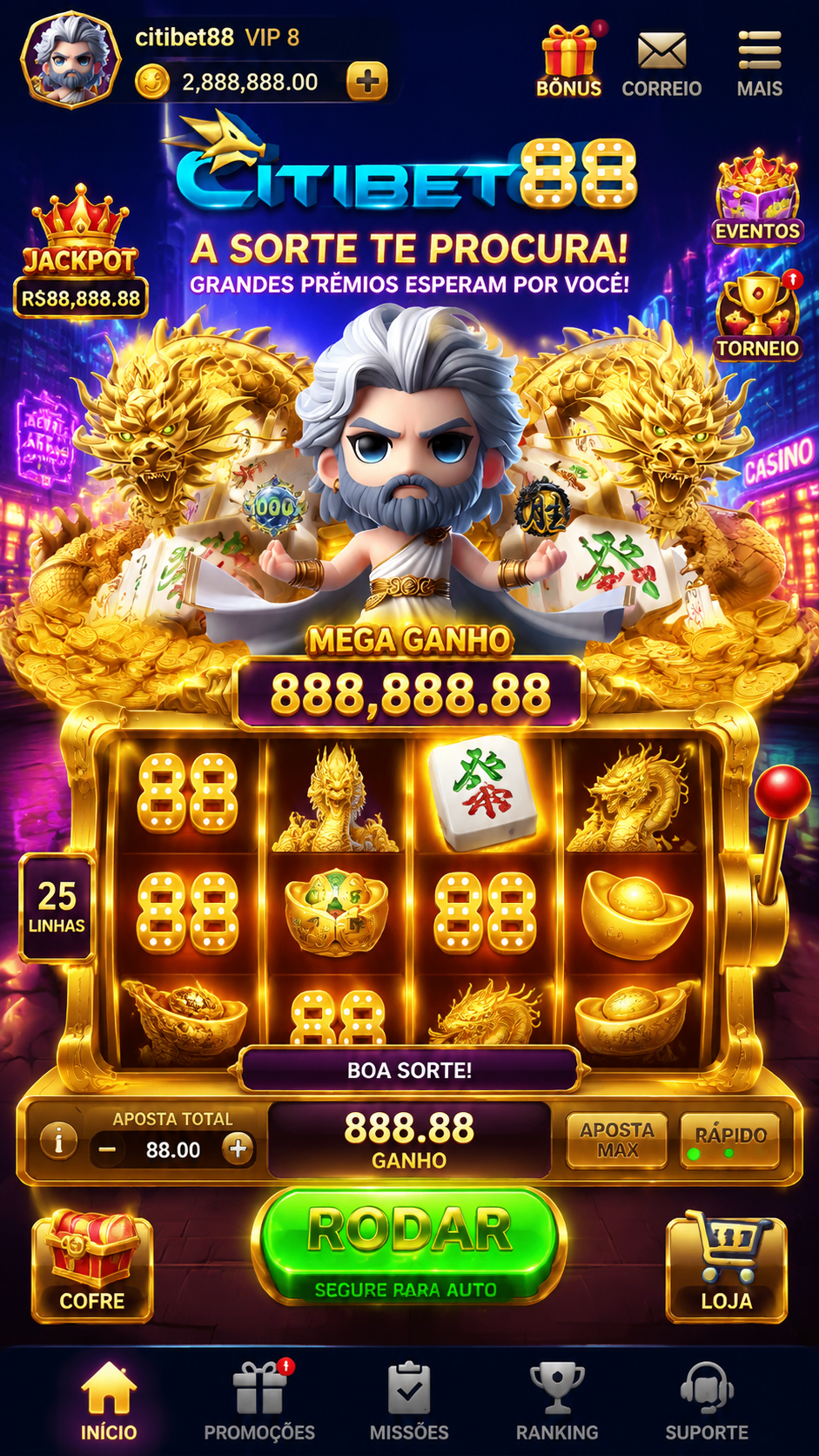 Screenshot Citibet88 APK: Slot Online Seru dengan Bonus Harian