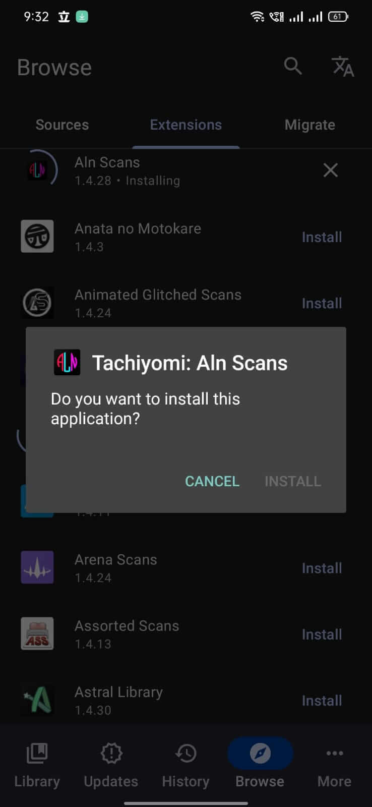 Screenshot Tachiyomi APK - Baca dan Unduh Manga di Android