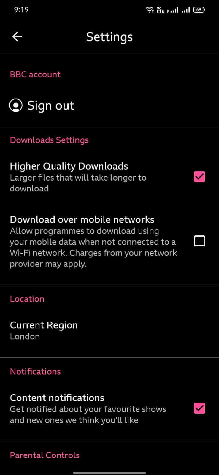 Screenshot BBC iPlayer APK v2.16.1.11115