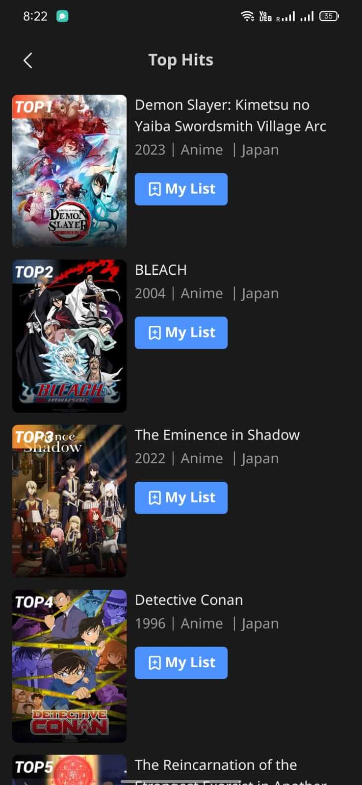 Screenshot Bstation APK (Anime Streaming)