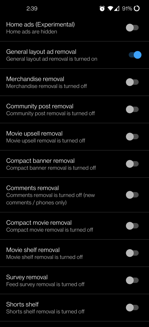 Screenshot YouTube ReVanced APK
