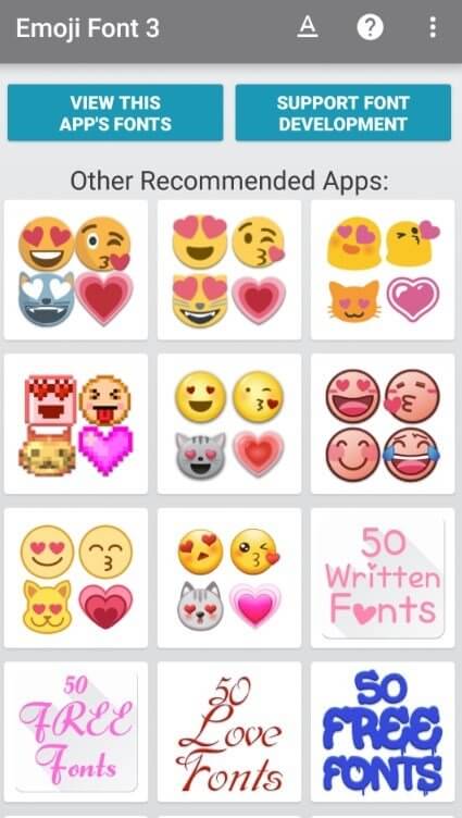 Screenshot Emoji Font 3 APK untuk Android