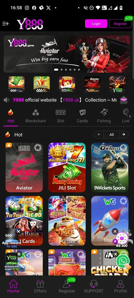 Screenshot Y888 APK