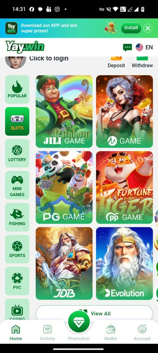 Screenshot YayWin APK v2.0.0 untuk Android