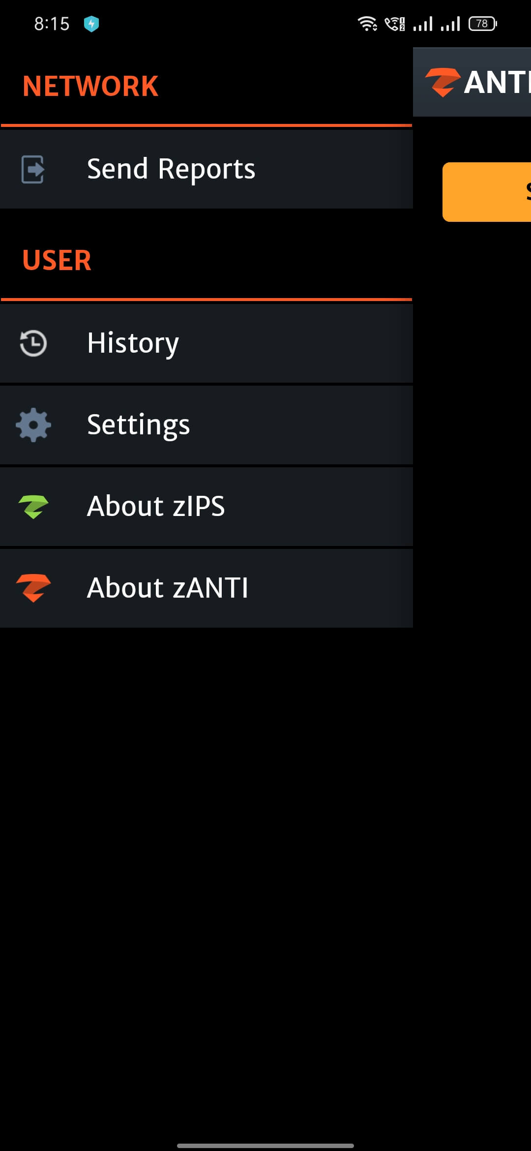 Screenshot zAnti APK v3.20