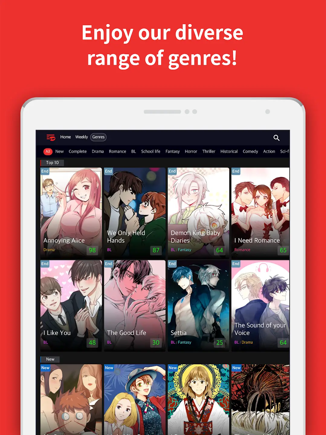 Screenshot Toomics APK
