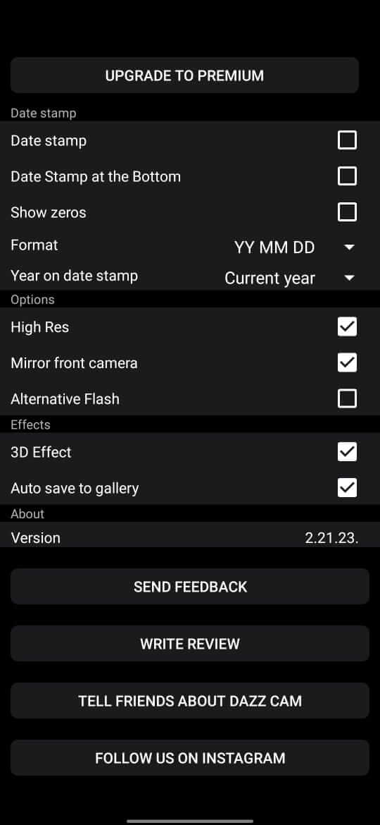Screenshot Dazz Cam APK
