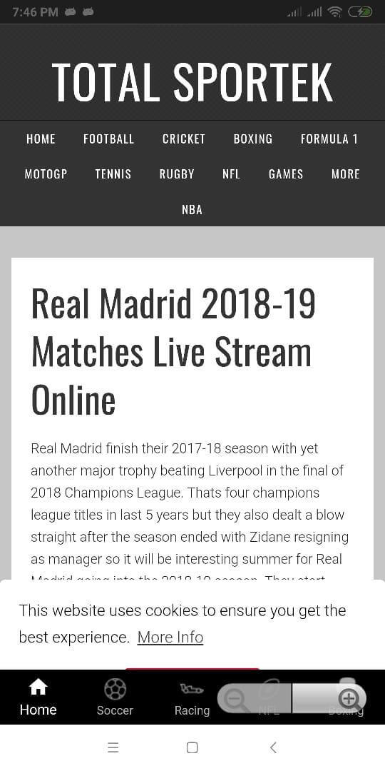 Screenshot TotalSportek APK untuk Android