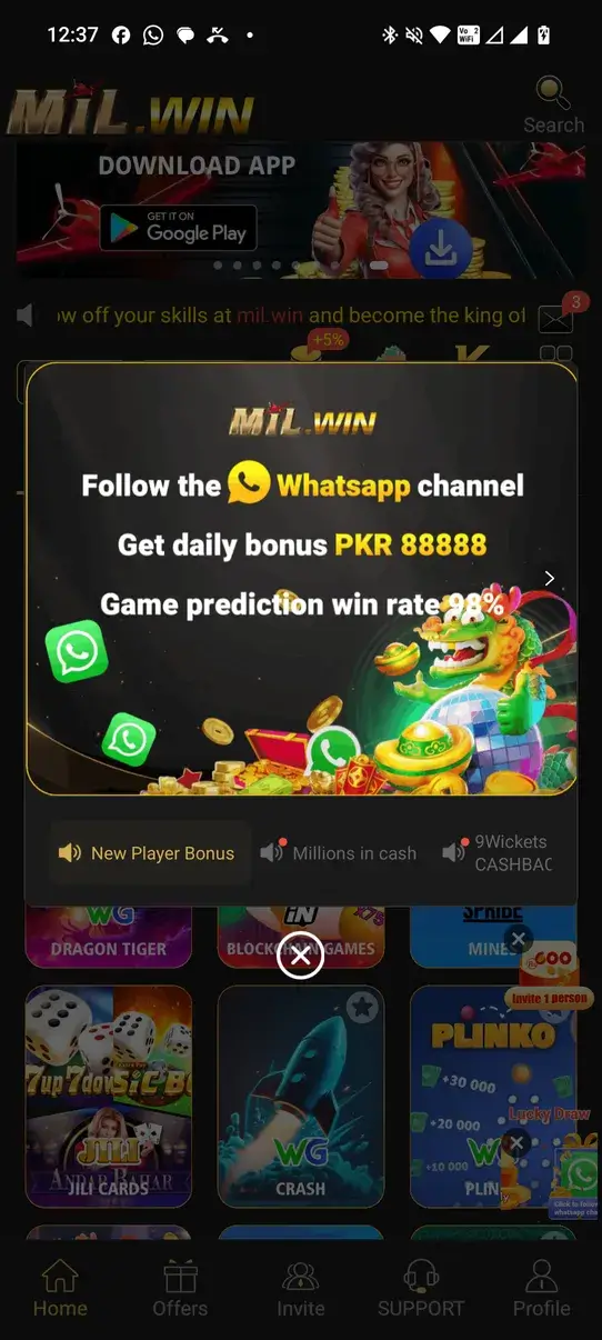 Screenshot Mil Win APK v1.1.17