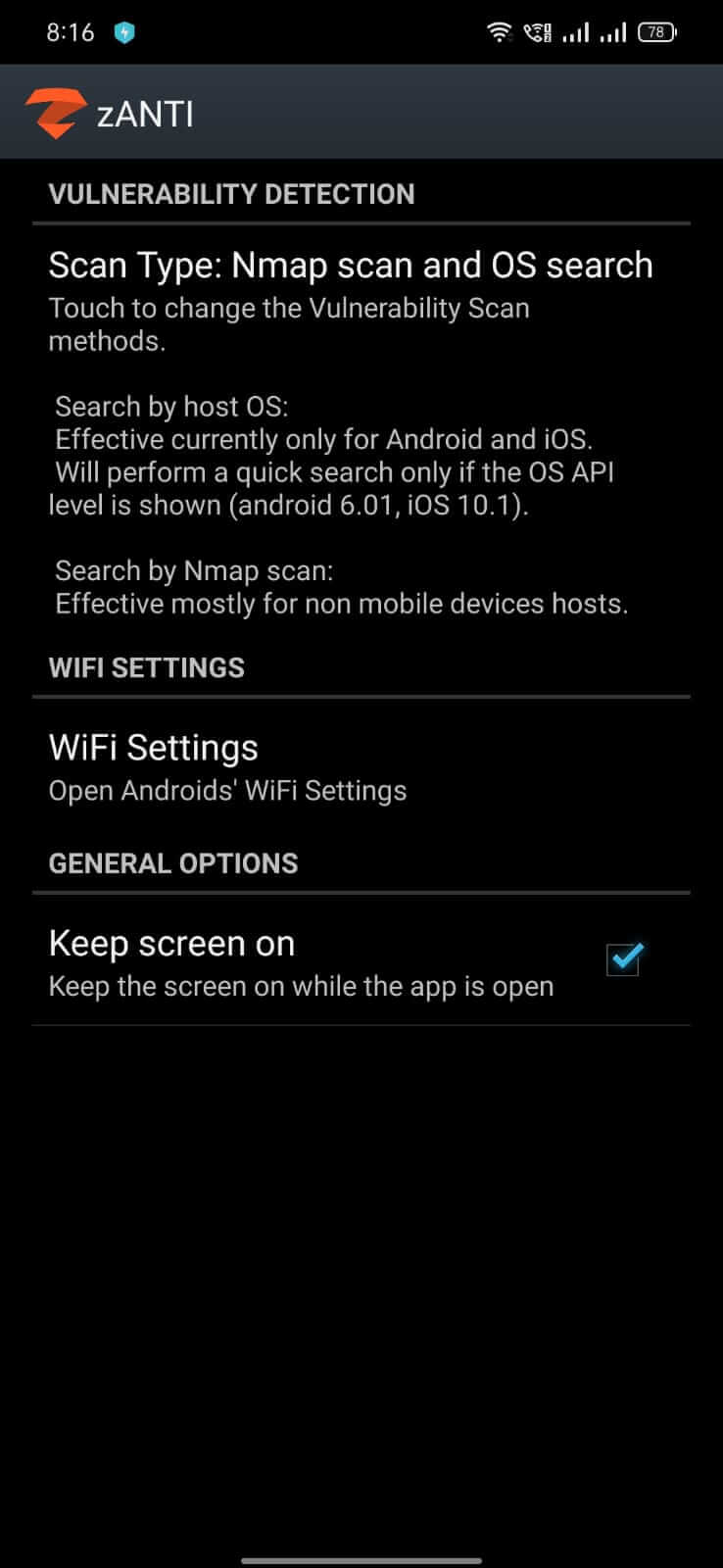 Screenshot zAnti APK v3.20