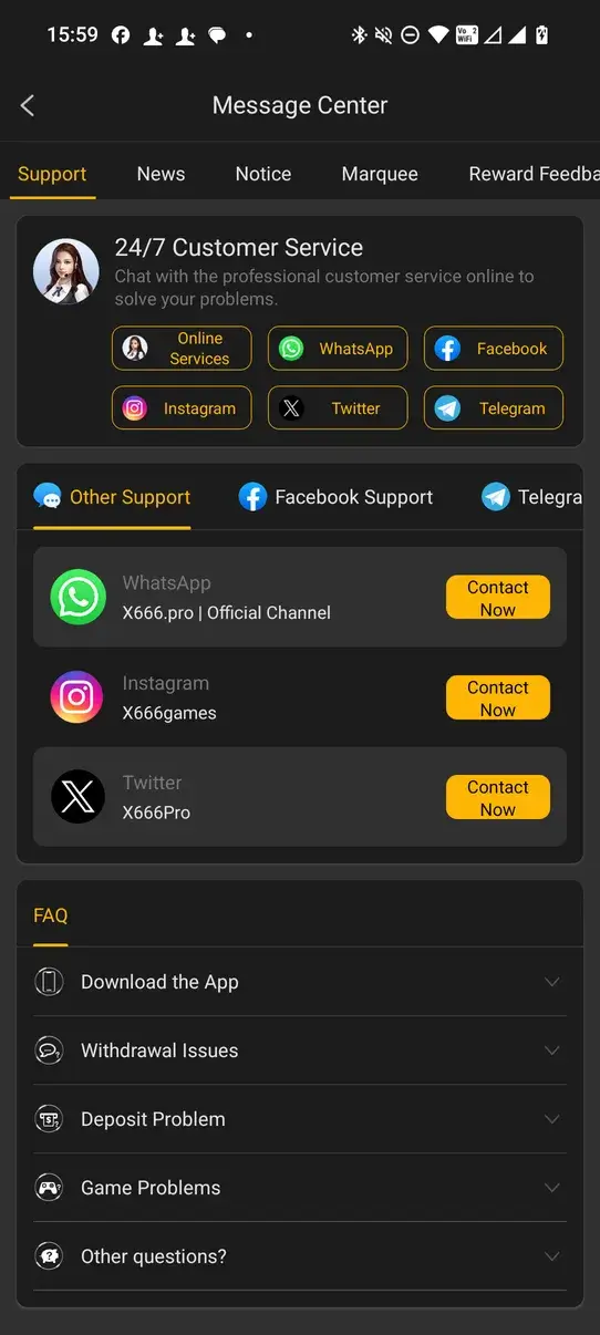 Screenshot X666 APK