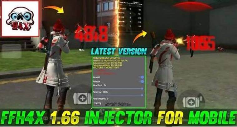 Screenshot FFh4X Injector APK v145