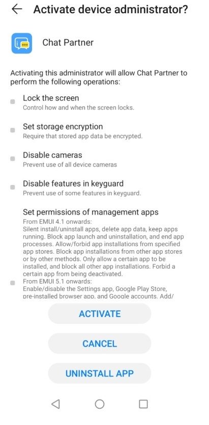 Screenshot Chat Partner APK 18.06 untuk Huawei dan Honor