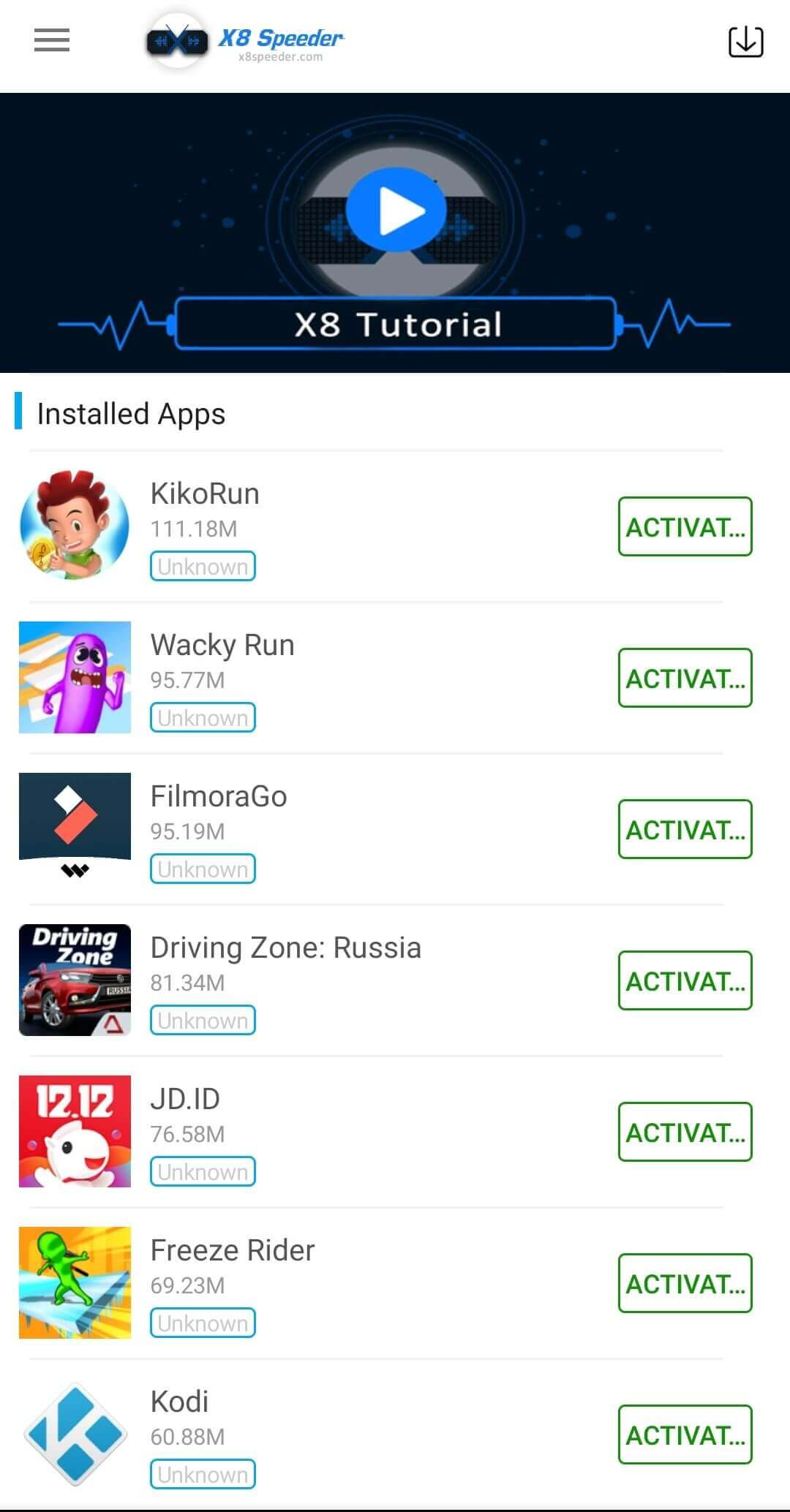 Screenshot X8 Speeder APK v3.3.6.8