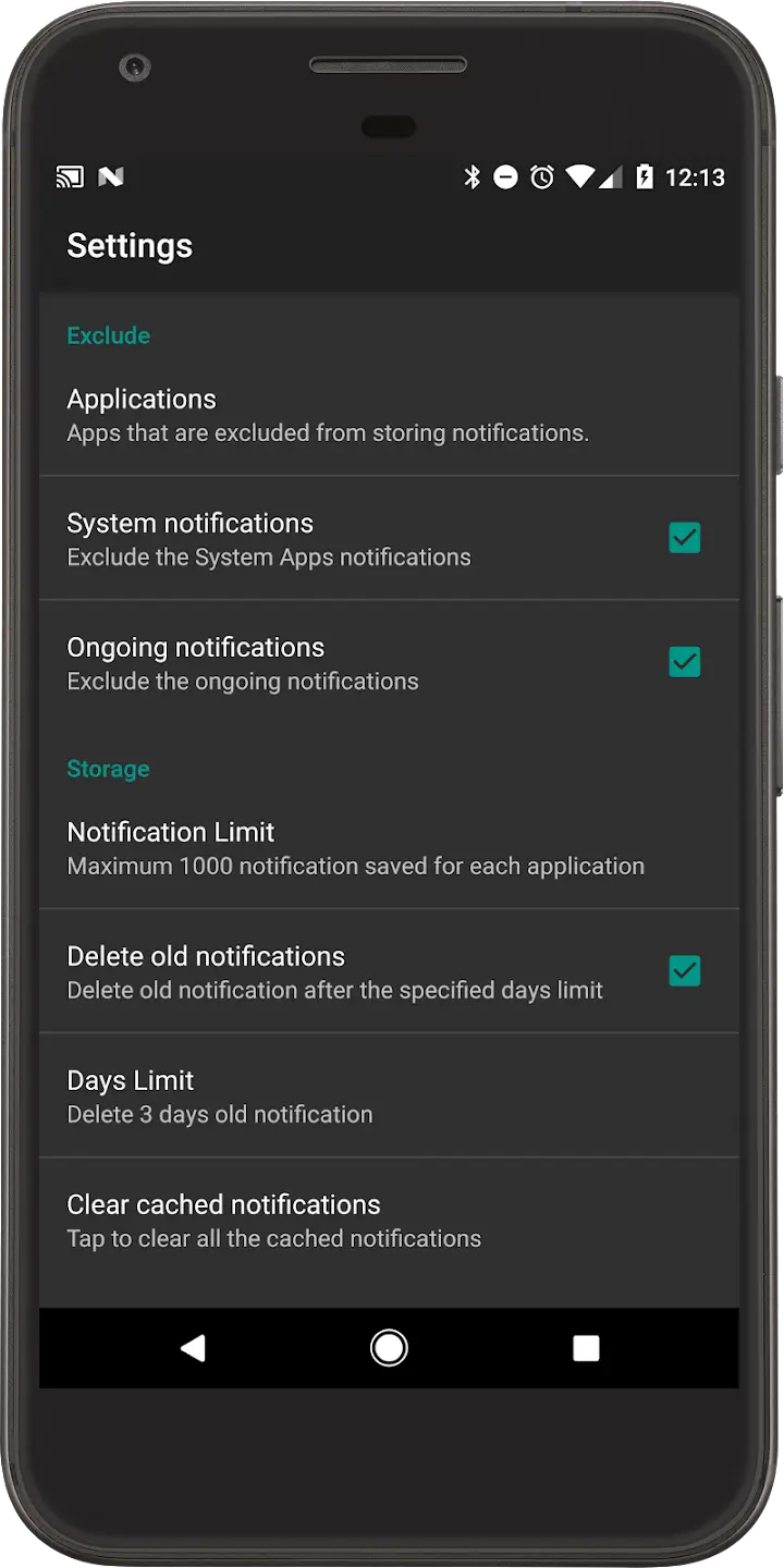 Screenshot Recent Notifications APK v3.7.0