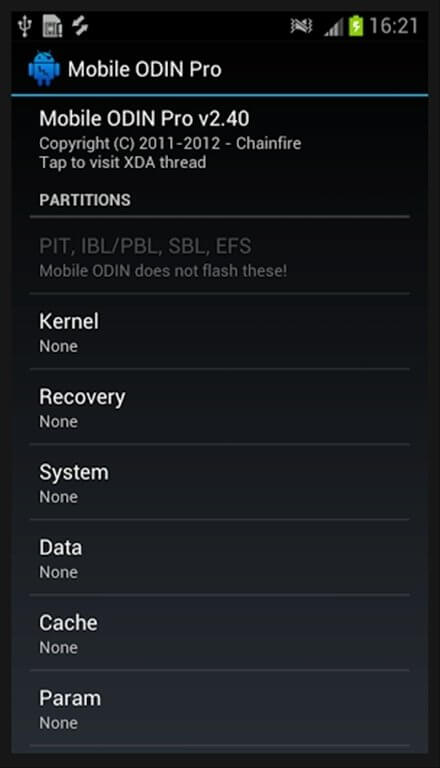 Screenshot Mobile Odin APK Download untuk Samsung