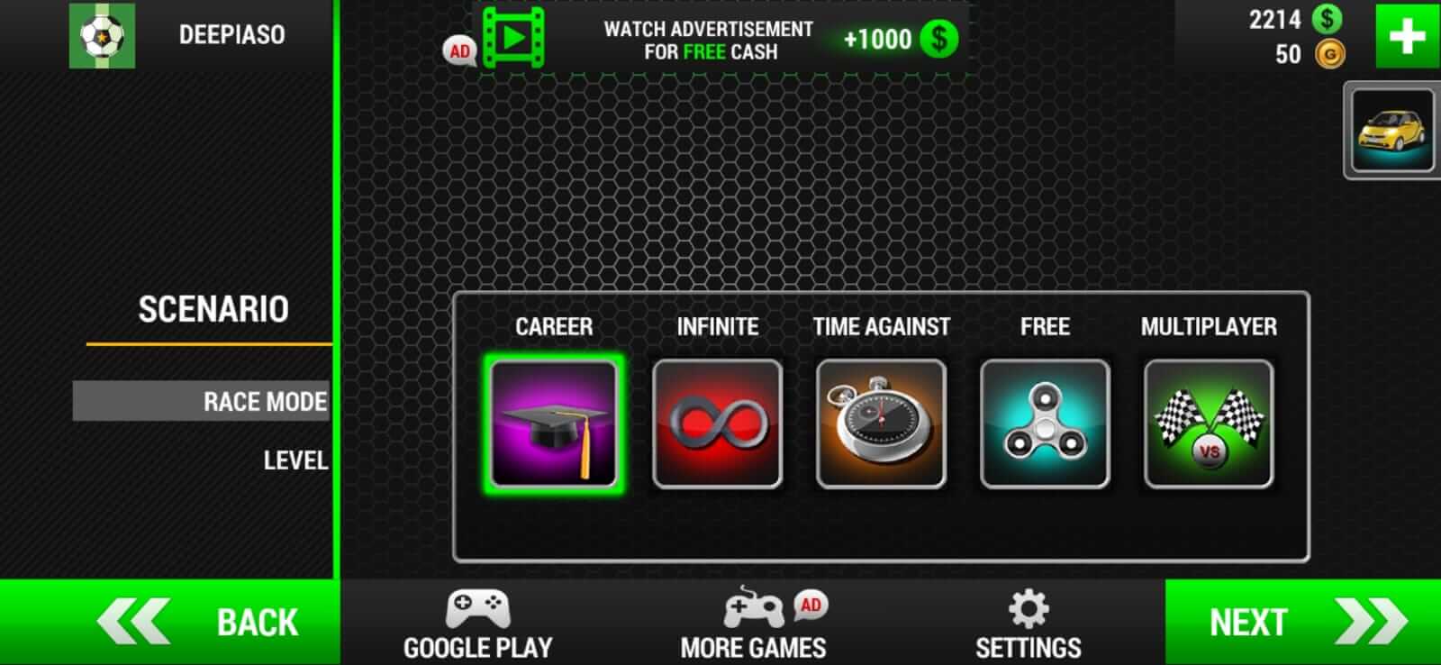 Screenshot Racing Limits APK