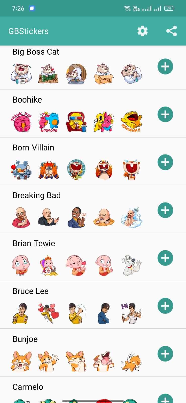 Screenshot GBStickers APK