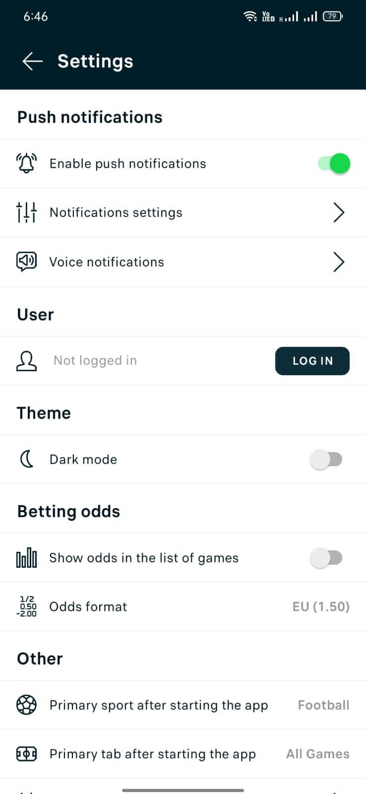Screenshot FlashScore APK 26.4.4