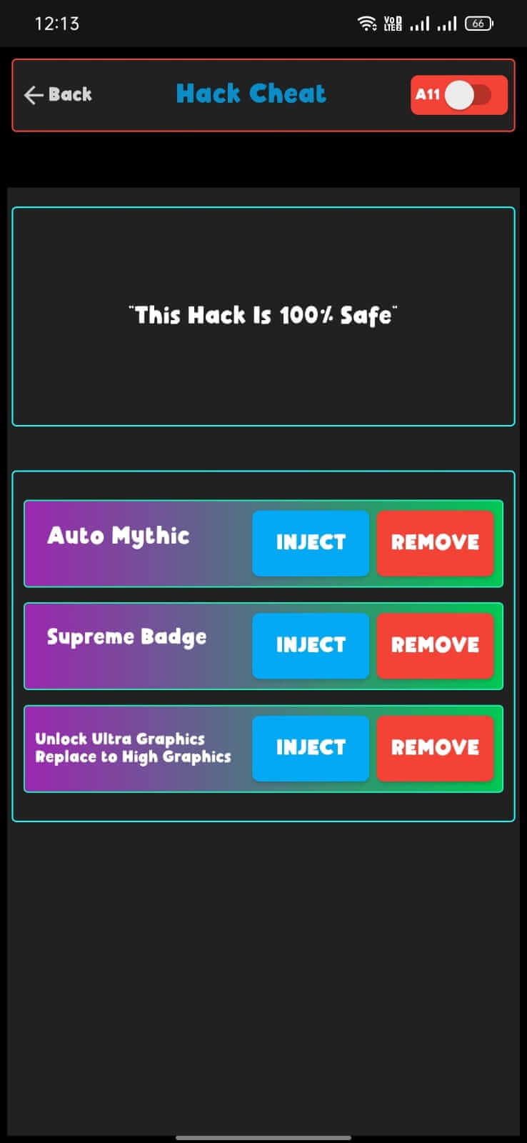 Screenshot NiX Injector APK v2.29 untuk Android