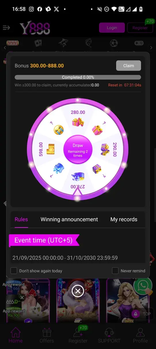 Screenshot Y888 APK