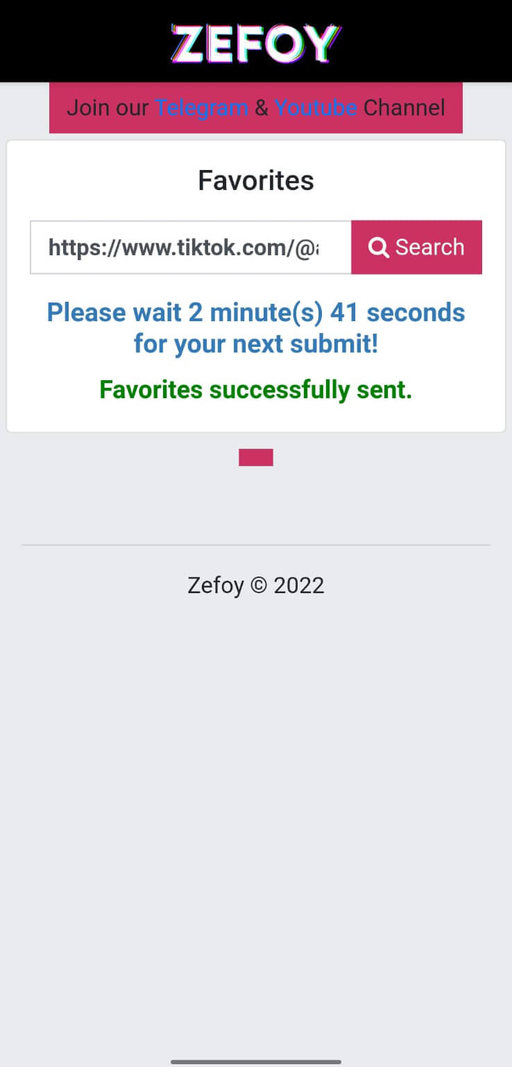 Screenshot ZEFOY APK v1.9.5