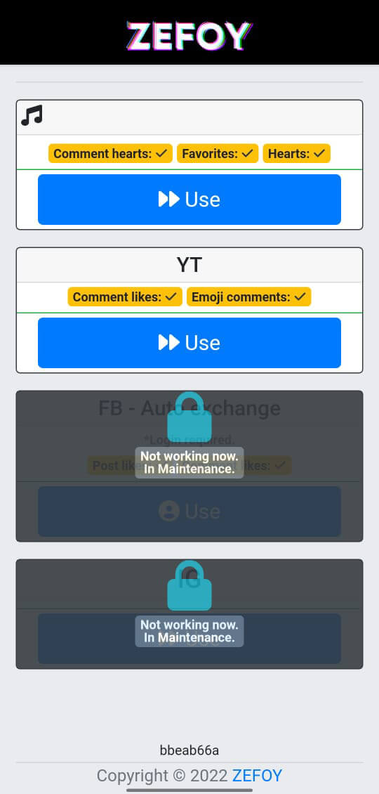 Screenshot ZEFOY APK v1.9.5