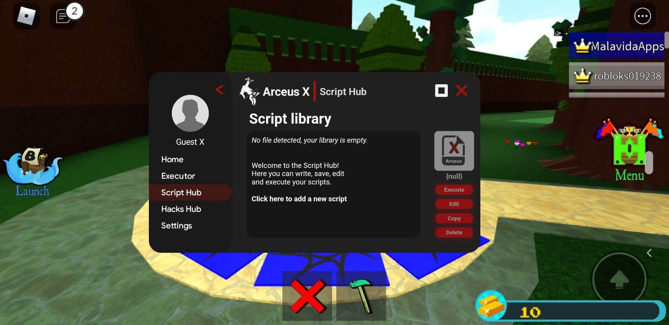 Screenshot Arceus X V3 APK v3.1.0 untuk Android