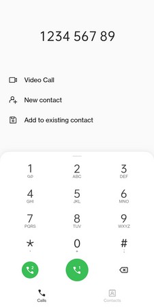 Screenshot OnePlus Dialer APK