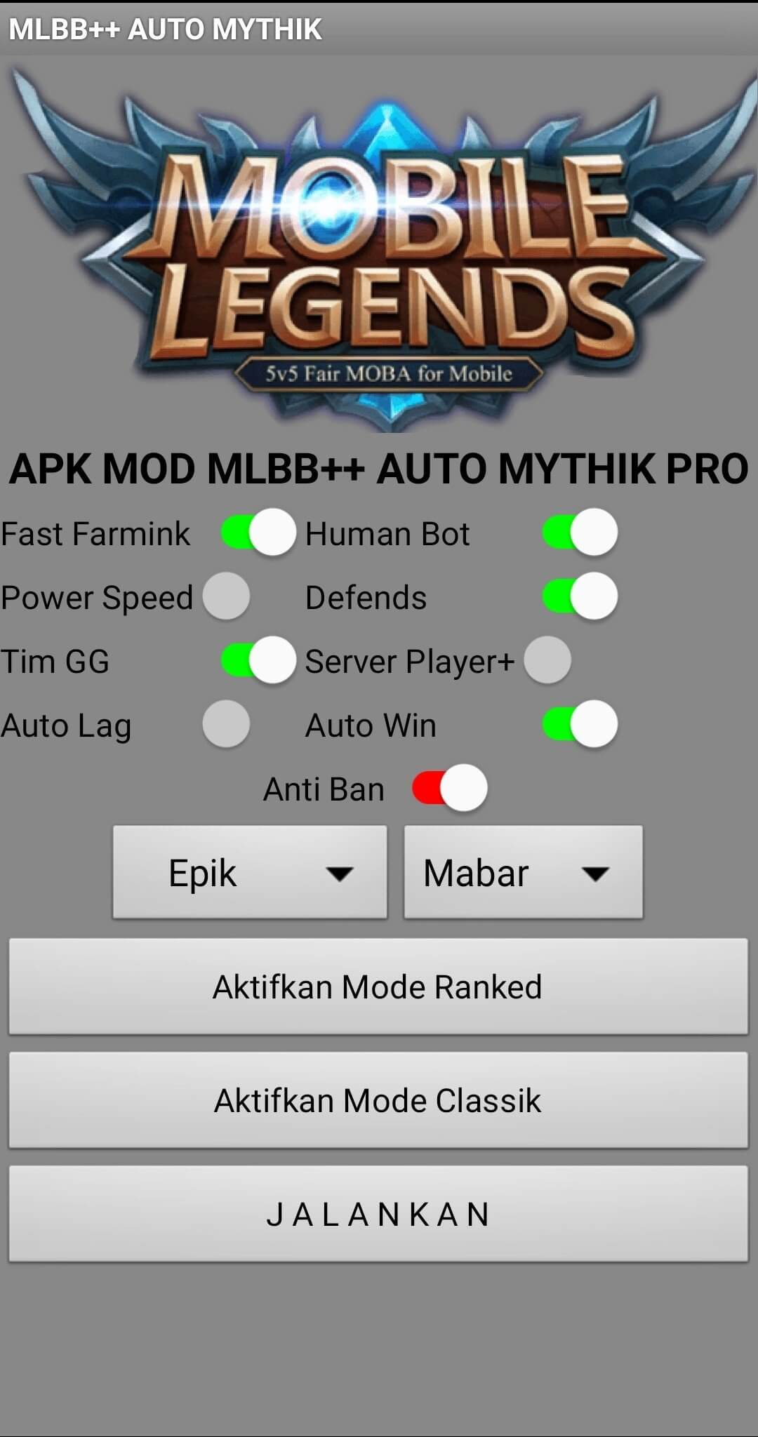 Screenshot Mobile Legends Rank Booster APK