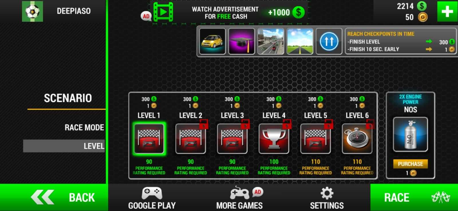 Screenshot Racing Limits APK