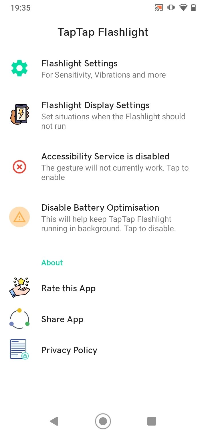 Screenshot Tap Tap Flashlight APK