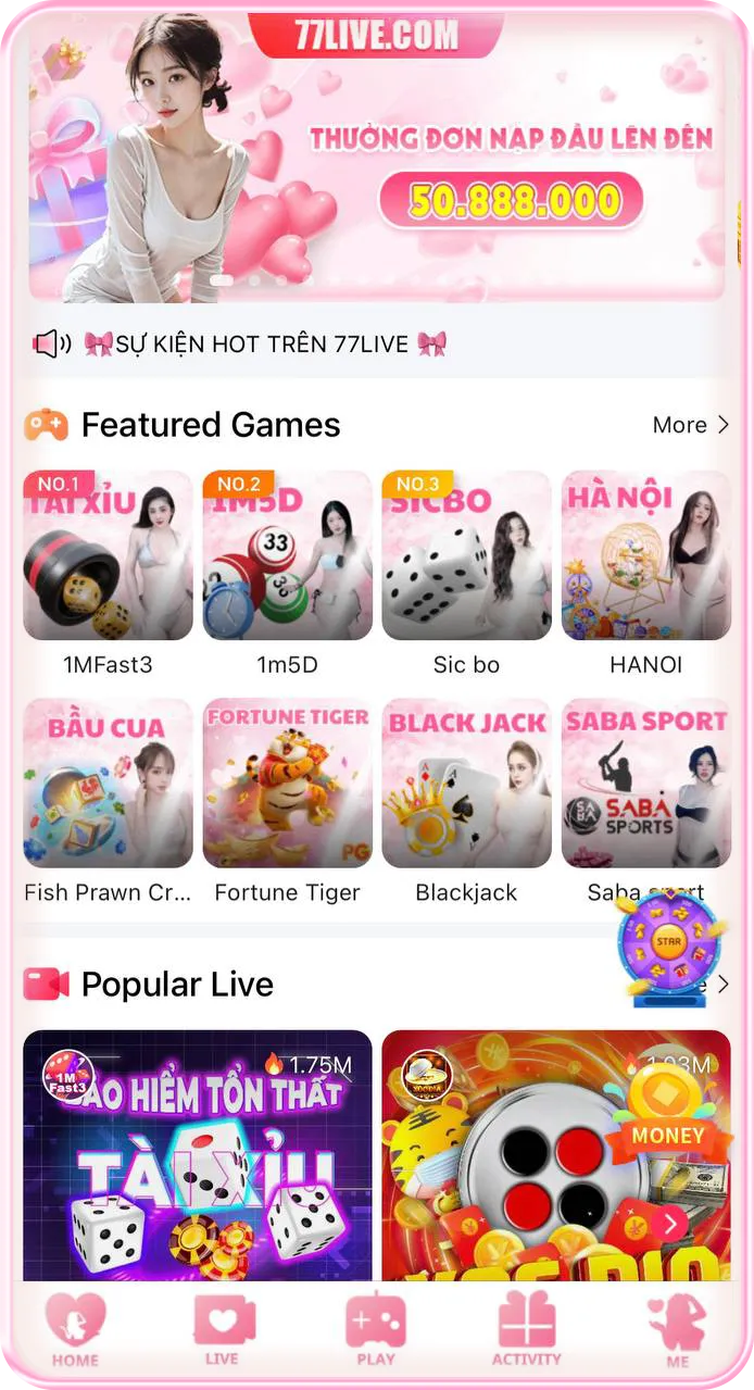 Screenshot 77Live APK
