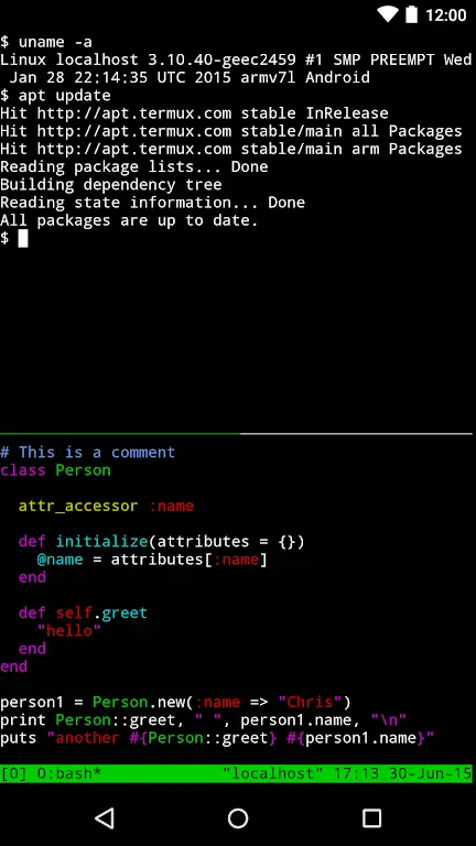 Screenshot Termux APK v0.119.1 untuk Android