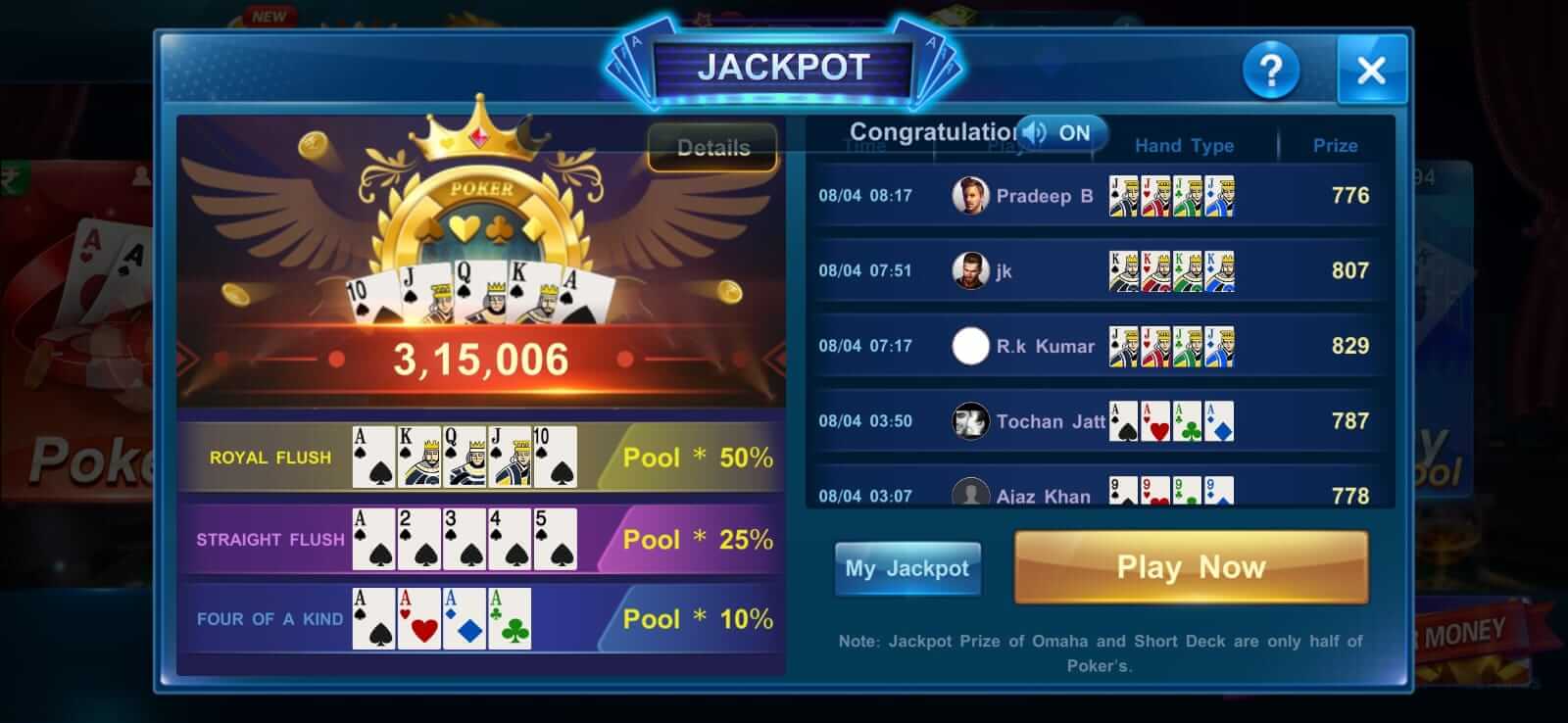 Screenshot Mojoo Poker Pool APK