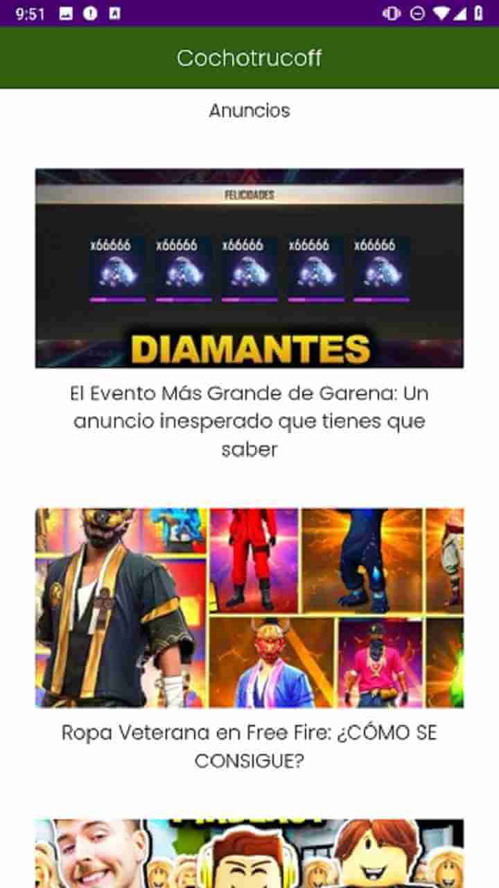 Screenshot CochotrucoFF APK 6.4