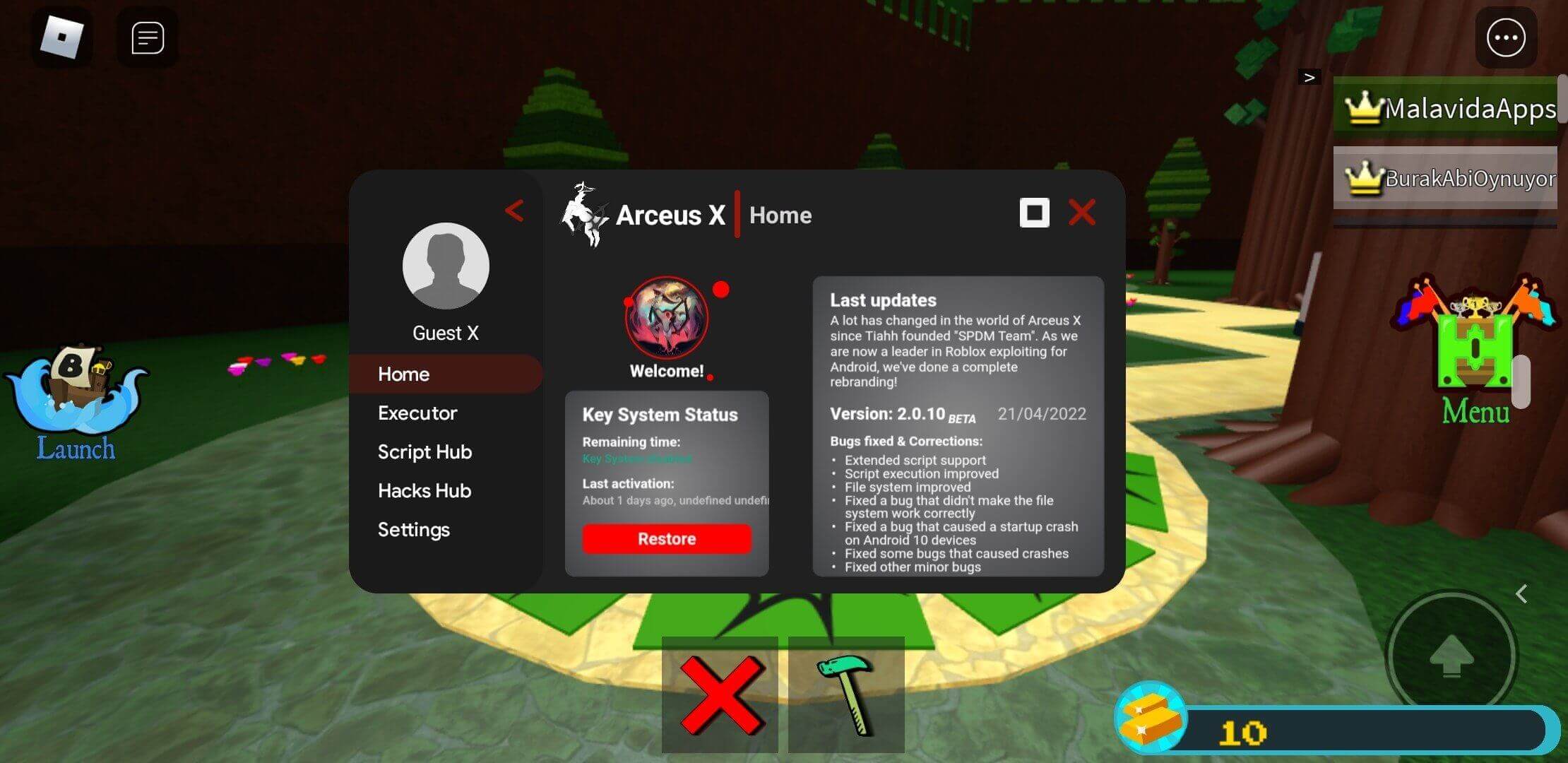 Screenshot Arceus X V3 APK v3.1.0 untuk Android