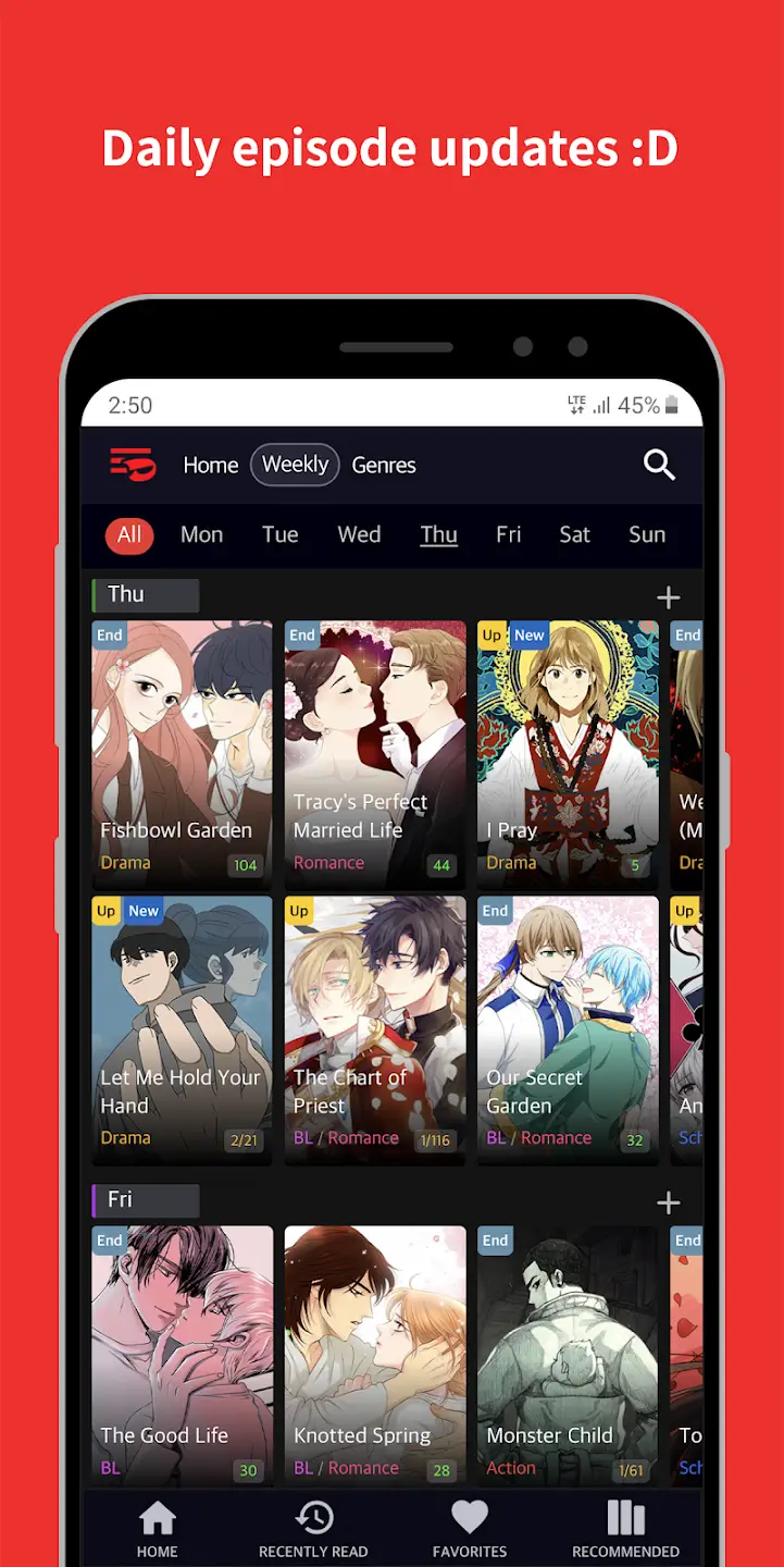 Screenshot Toomics APK