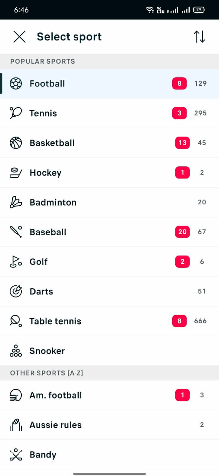Screenshot FlashScore APK 26.4.4