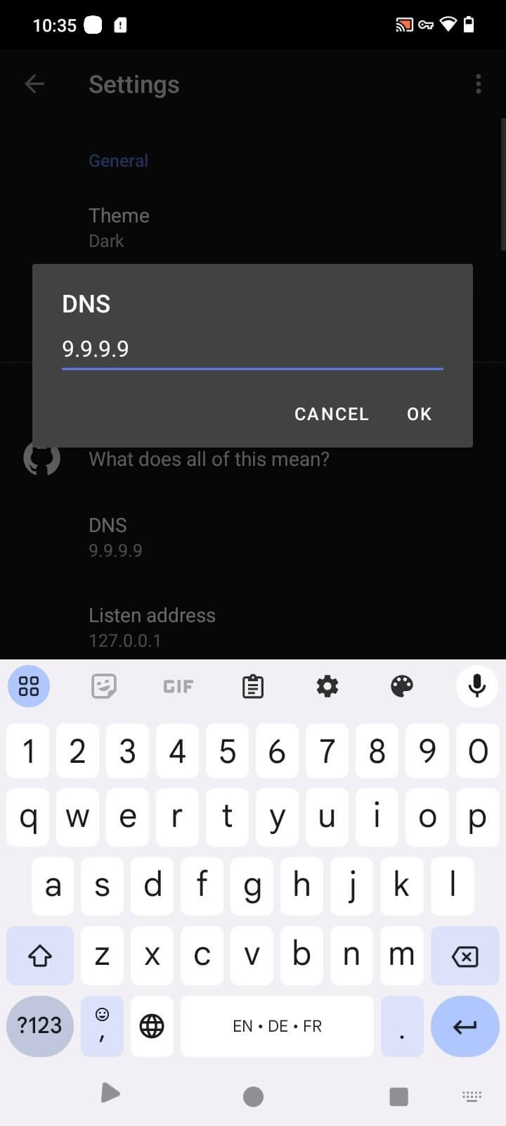 Screenshot Byedpi APK v1.2.0