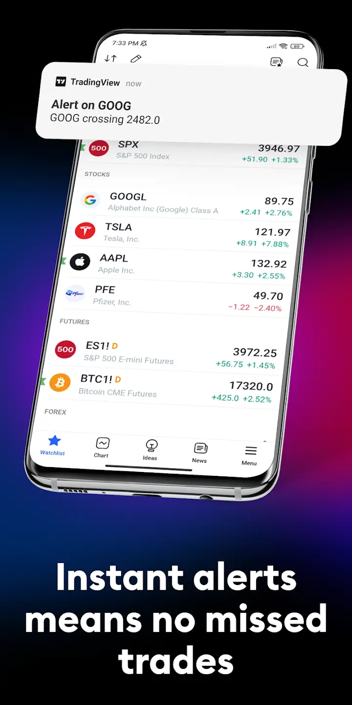 Screenshot TradingView APK