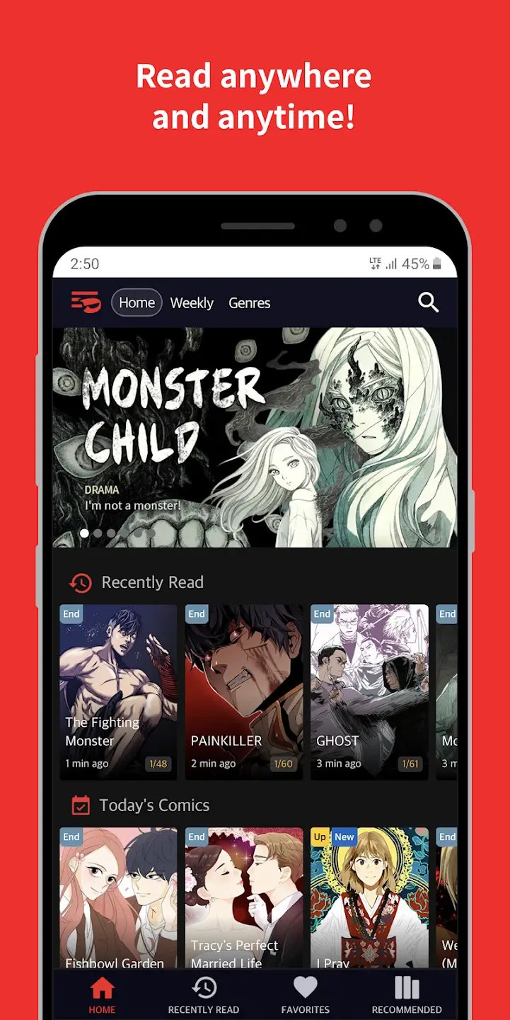 Screenshot Toomics APK