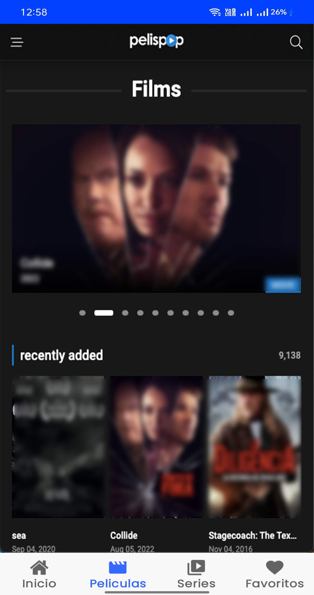 Screenshot Pelispop v0.9 APK XAPK untuk Streaming Film di Android
