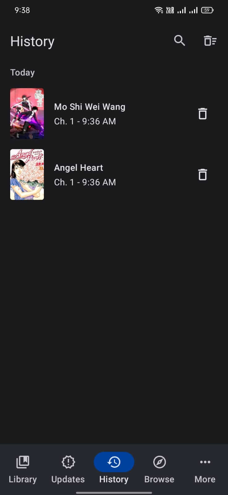 Screenshot Tachiyomi APK - Baca dan Unduh Manga di Android