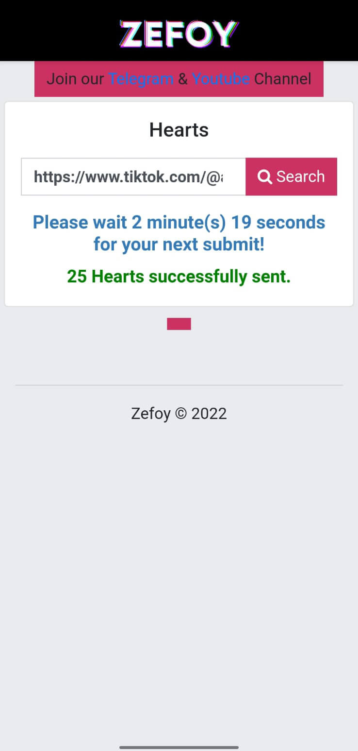 Screenshot ZEFOY APK v1.9.5